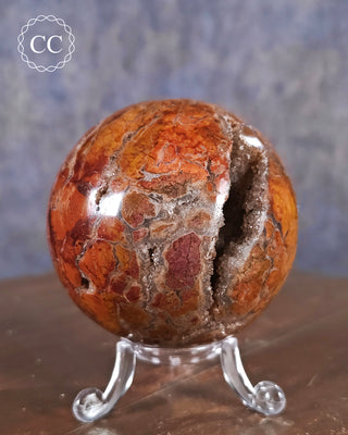 Druzy Brecciated Jasper Sphere #1