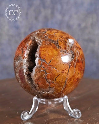 Druzy Brecciated Jasper Sphere #1