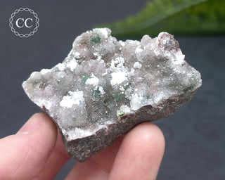 Druzy Quartz, Malachite and Cobalto Calcite Specimen #1