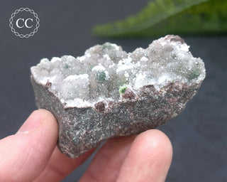 Druzy Quartz, Malachite and Cobalto Calcite Specimen #1