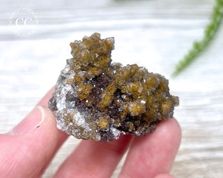 Druzy Quartz over Limonite - Morocco #1