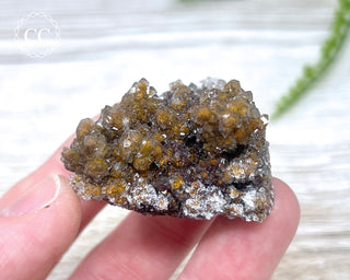 Druzy Quartz over Limonite - Morocco #1