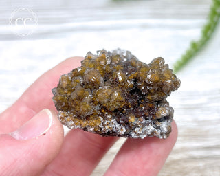 Druzy Quartz over Limonite - Morocco #1