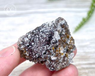 Druzy Quartz over Limonite - Morocco #1
