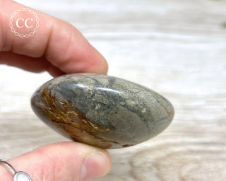 Eggshell Jasper | Ibis Jasper Palm Stone #3