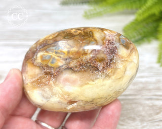 Eggshell Jasper | Ibis Jasper Chunky Palm Stone #4