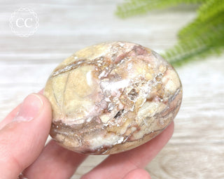 Eggshell Jasper | Ibis Jasper Chunky Palm Stone #5