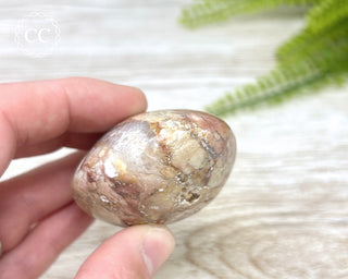 Eggshell Jasper | Ibis Jasper Chunky Palm Stone #5