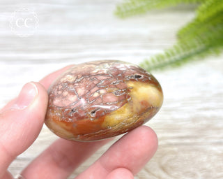 Eggshell Jasper | Ibis Jasper Chunky Palm Stone #7
