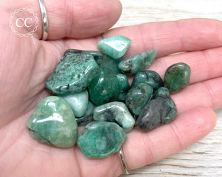 Emerald in Matrix Tumbled Crystal