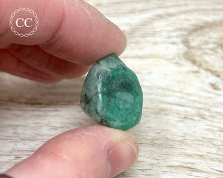 Emerald in Matrix Tumbled Crystal