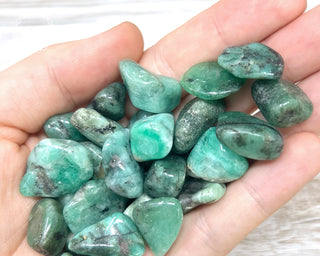 Emerald in Matrix Small Tumbled Crystal