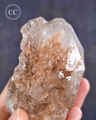 Etched Smoky Lodolite Quartz #2