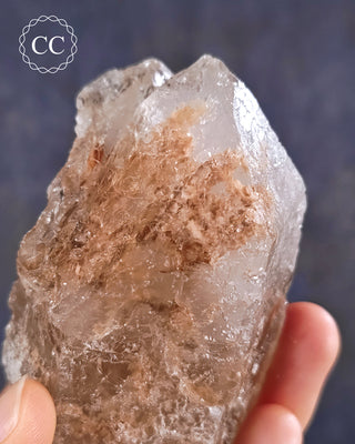 Etched Smoky Lodolite Quartz #2