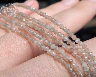 Sunstone & Moonstone Faceted Bracelet
