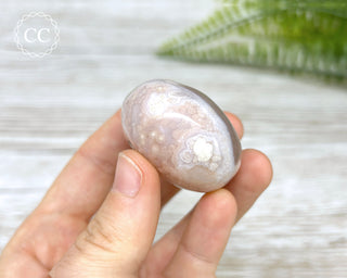 Flower Agate Chunky Palm Stone #9