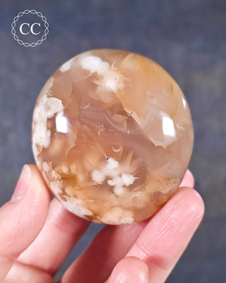 Flower Agate Chunky Palm Stone #6