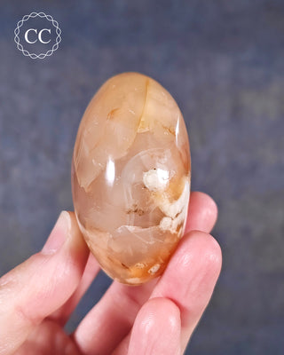 Flower Agate Chunky Palm Stone #6