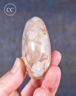 Flower Agate Chunky Palm Stone #7