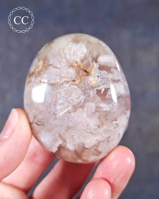 Flower Agate Chunky Palm Stone #7
