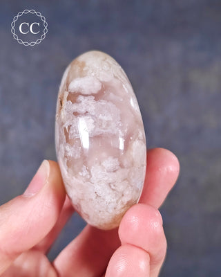 Flower Agate Chunky Palm Stone #7