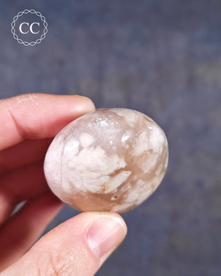 Flower Agate Chunky Palm Stone #5
