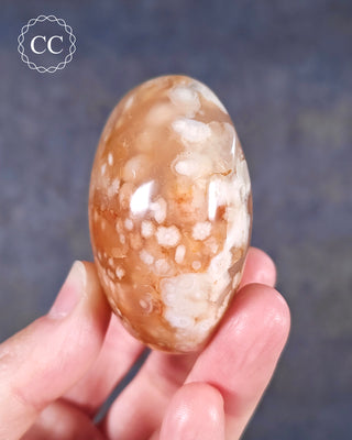 Flower Agate Chunky Palm Stone #6