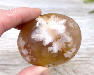 Flower Agate Chunky Palm Stone #2