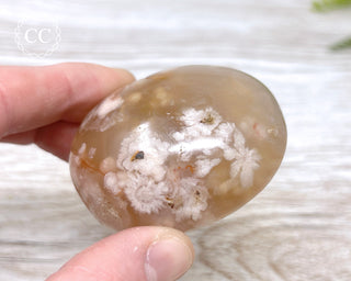 Flower Agate Chunky Palm Stone #3