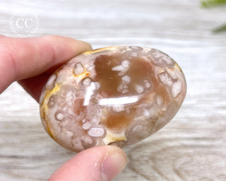 Flower Agate Chunky Palm Stone #1