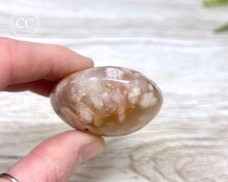 Flower Agate Chunky Palm Stone #3