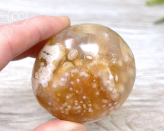Flower Agate Chunky Palm Stone #6