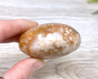 Flower Agate Chunky Palm Stone #6