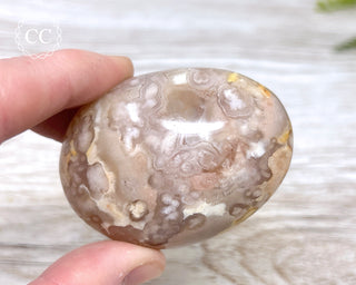 Flower Agate Chunky Palm Stone #1