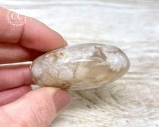 Flower Agate Chunky Palm Stone #7