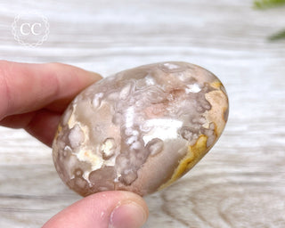 Flower Agate Chunky Palm Stone #1