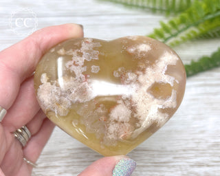 Flower Agate Heart #5