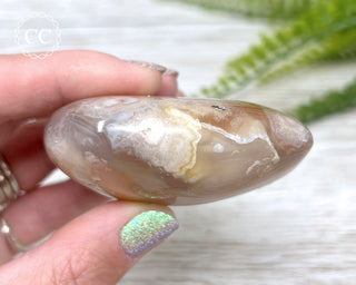 Flower Agate Heart #6