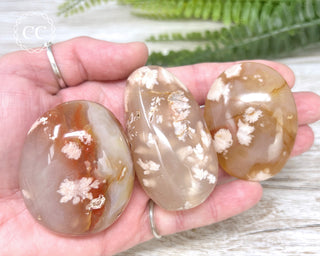 Flower Agate Chunky Palm Stone