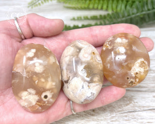 Flower Agate Chunky Palm Stone