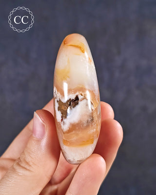 Flower Agate Chunky Palm Stone #2