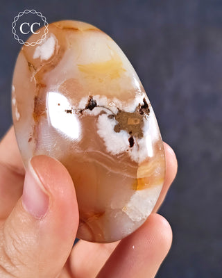 Flower Agate Chunky Palm Stone #2