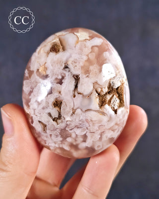 Flower Agate Chunky Palm Stone #3