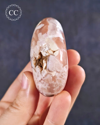 Flower Agate Chunky Palm Stone #3