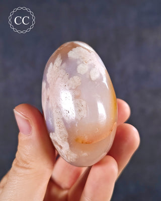 Flower Agate Chunky Palm Stone #1