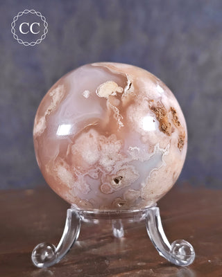 Flower Agate Sphere #1
