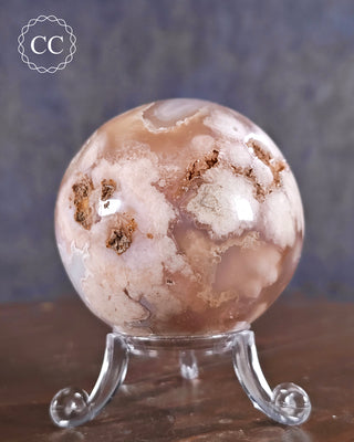 Flower Agate Sphere #1