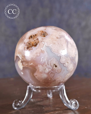 Flower Agate Sphere #1