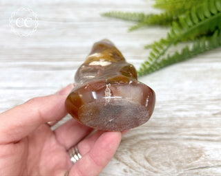 Flower Agate and Carnelian Flame #2