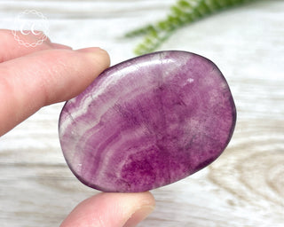 Fluorite Palm Stone #10